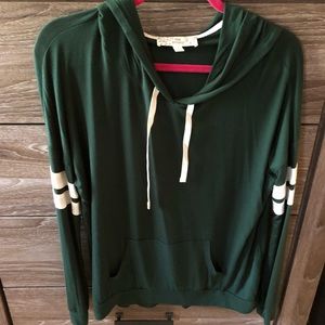 Green hoodie!